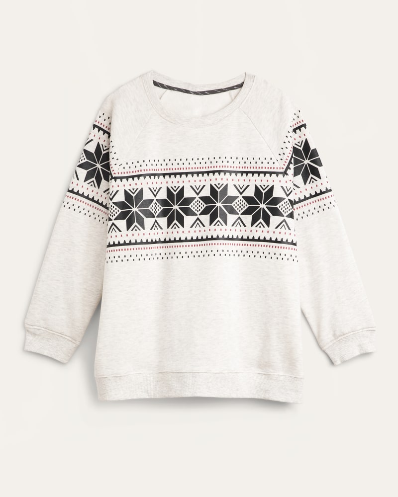 Front of plus size Amelia Fair Isle Sweatshirt by Marc NY | Dia&Co | dia_product_style_image_id:174764